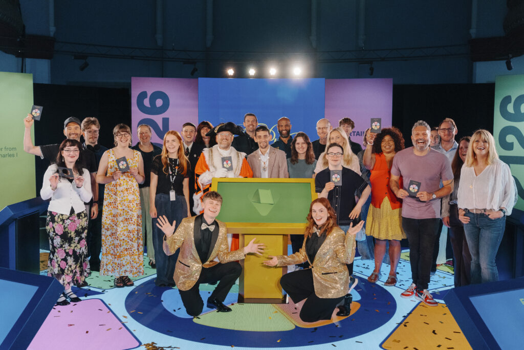 Press launch at Leeds City Museum on Fri 24th July 2026 for Leeds Trivial Pursuit organised by LEEDS BID to celebrate the 400th anniversary of the city being granted its royal charter. (Photo by Tom Arber, Chapter 81)